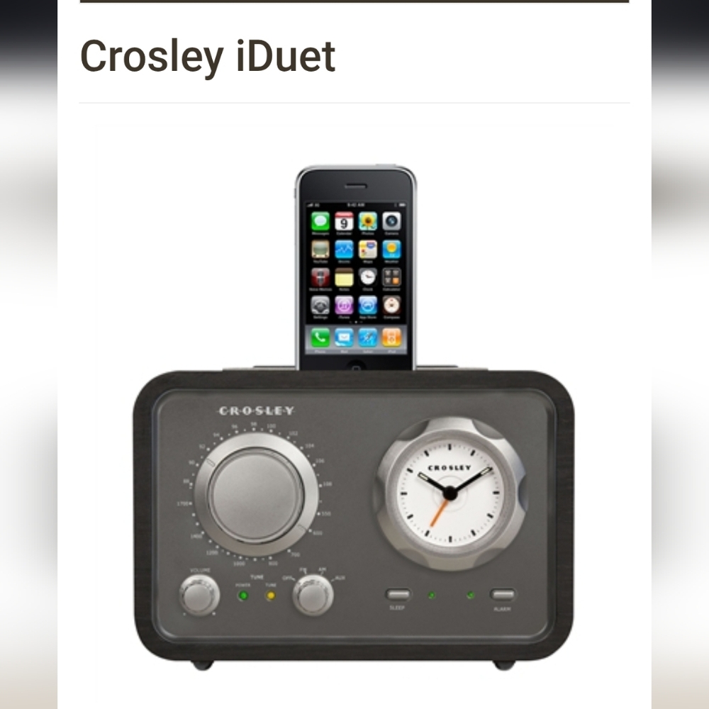 CROSLEY CR3010A-BK iDuet Radio BLACK